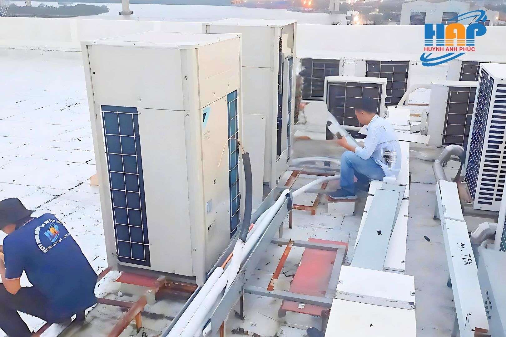 Lắp đặt máy lạnh âm trần ống gió Daikin-Nhà máy dệt quận 7-HCM-02