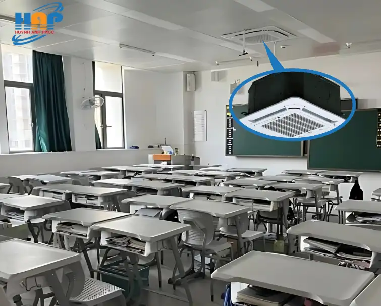 Hình ảnh về phòng học sử dụng điều hòa