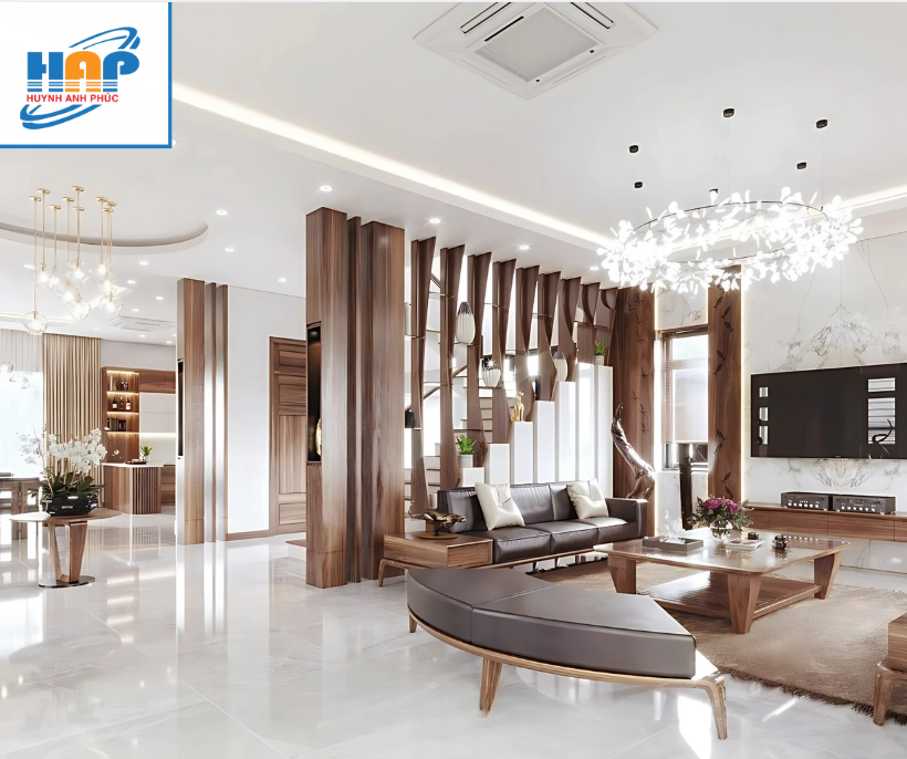 Lắp Điều Hòa Cho Biệt Thự 2 Vẫn giữ nguyên vẻ đẹp kiến trúc nội thất khi lắp điều hòa cho biệt thự